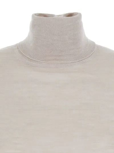 P.a.r.o.s.h . Wool-blend Turtleneck Sweater In Neutral