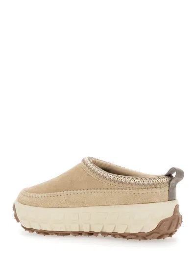 Ugg Suede Platform Slipper In Beige