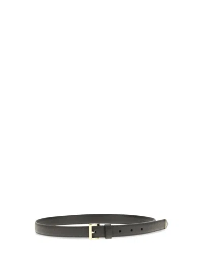 Prada Saffiano Leather Belt In Black