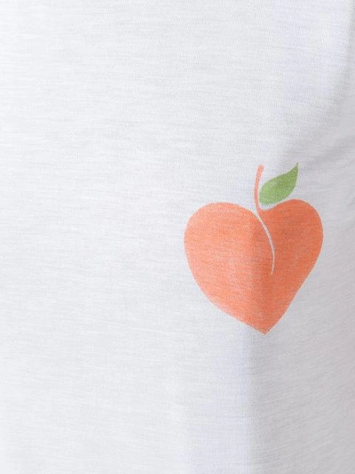 Shop Ganni Peach Print T-shirt