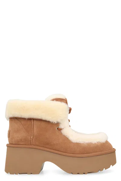 Ugg Shearling-lined Platform Boot In Animal Print