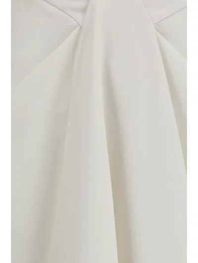 Givenchy Draped Merino Wool And Mohair Skirt In White