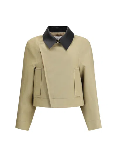 Givenchy Cropped Caban Cotton-wool Jacket In Multi