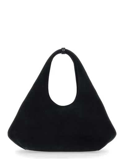 Coperni Suede Shoulder Bag In Black