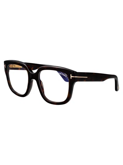 Tom Ford Ft6094-b Black Acetate Optical Eyeglasses In Tortoiseshell