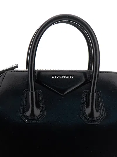 Givenchy Structured Leather Top Handle Bag In Black