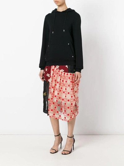 Shop Simone Rocha Patchwork Skirt - Unavailable In Nude Red