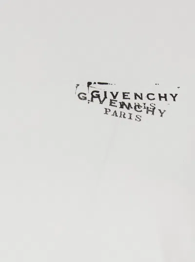 Givenchy Logo-embroidered Cotton T-shirt In White