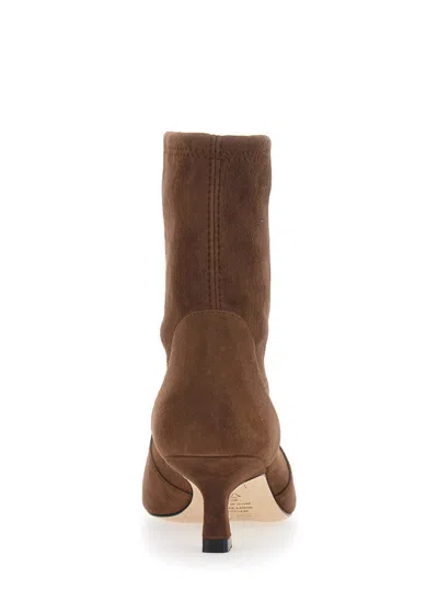 Stuart Weitzman Vinnie Ankle Boot In Brown