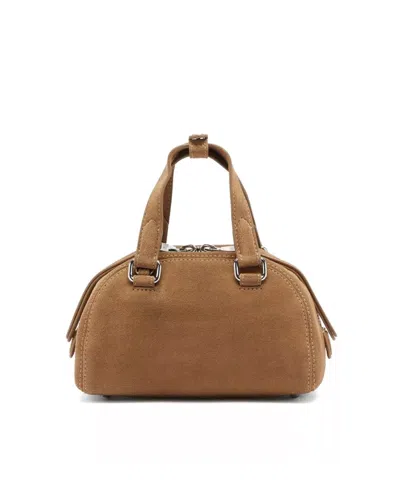 Diesel Mini Bowling Handbag With Adjustable Strap In Brown