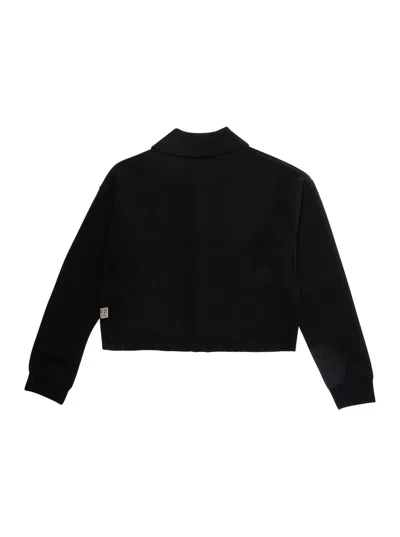 N°21 Nº21 Wool-blend Collared Sweater In Black