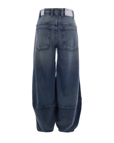 Agolde High-rise Barrel-leg Jeans In Blue