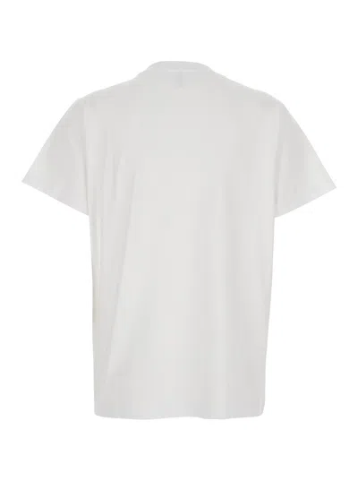 Ganni Womens Bright White Jersey Strawberry Printed Round-neck Cotton-jersey T-shirt In White