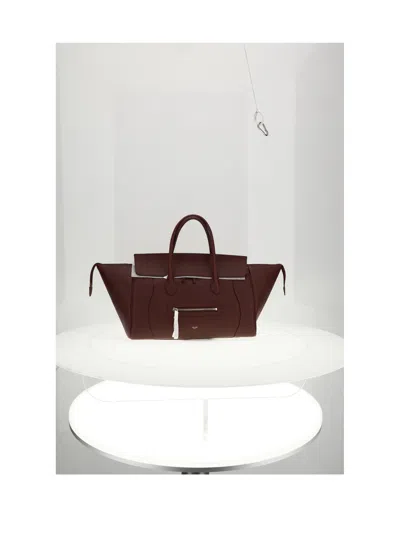 Celine Shoulder Bag In Brown