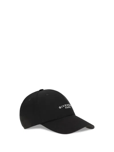 Givenchy Bpz0cap0c4 Logo-embroidered Cotton Twill Baseball Cap In Black