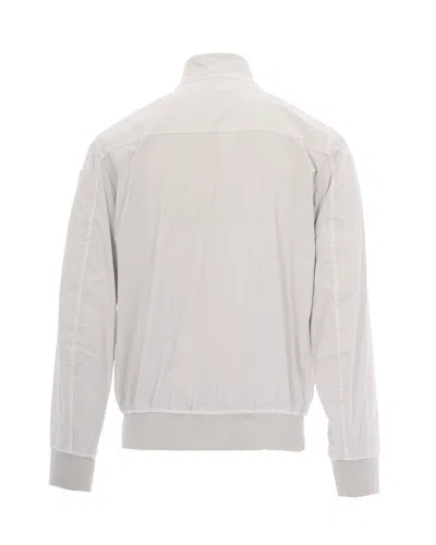 Blauer Lightweight Bomber Jacket In Badger Grey In White