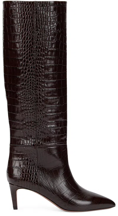 Paris Texas Croc-embossed Calfskin Boot In Multi
