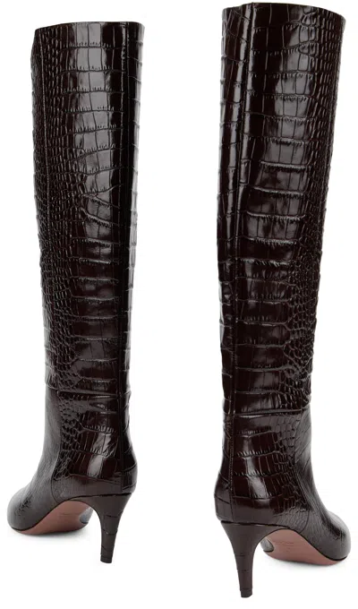 Paris Texas Croc-embossed Calfskin Boot In Multi