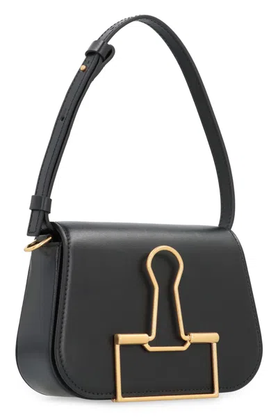 Off-white Skeleton Binder Shoulder Bag In Black