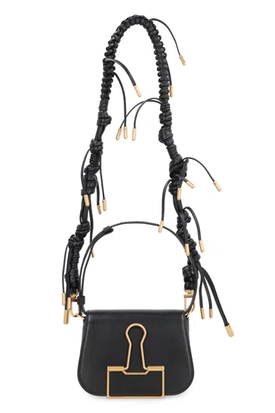 Off-white Skeleton Binder Shoulder Bag In Black