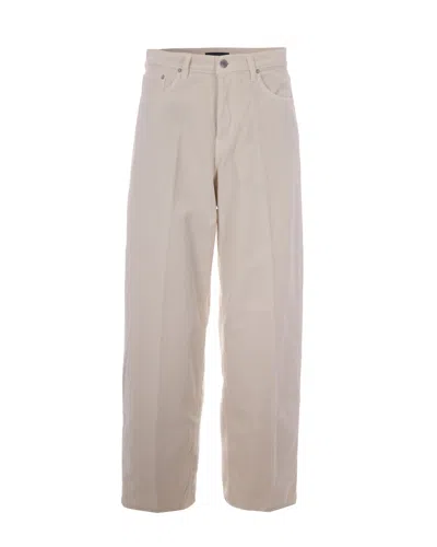 Haikure Beige Straight High Rise Jeans In Gray