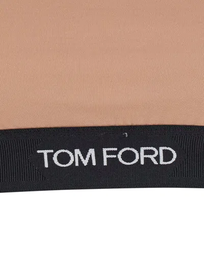 Tom Ford Modal Bralette In Beige
