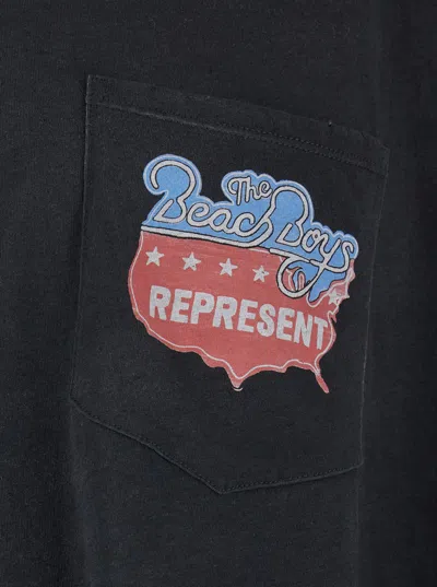 Represent Graphic T-shirt With Front Print In Black