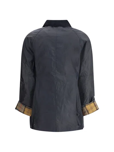 Barbour Breadnell Waxed Jacket In Blue