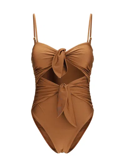 Zimmermann Aster Swimsuit In Multi