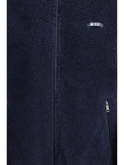 Prada Fleece Jacket In Multi