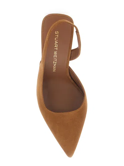Stuart Weitzman Vinnie Slingback Heel In Brown