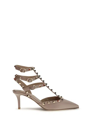 Valentino Garavani Rockstud Ankle-strap Heel Sandal In Multi