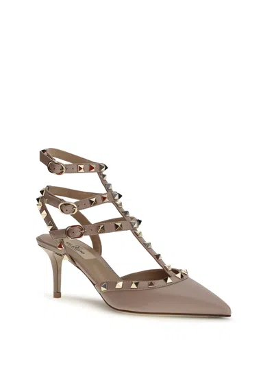 Valentino Garavani Rockstud Ankle-strap Heel Sandal In Multi