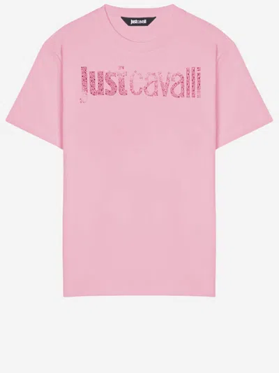 Just Cavalli Logo-embellished Cotton T-shirt In Pattern