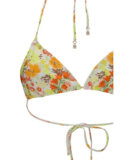 Zimmermann Multicolor Polyamide Bikini In Yellow