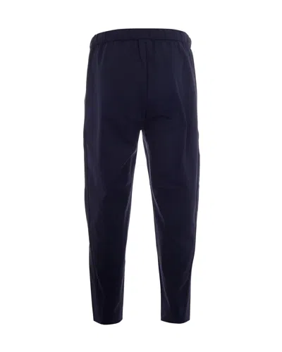 Ea7 Lightweight Technical Polyamide Trousers In Blue