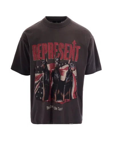 Represent Graphic Crew Neck T-shirt Short Sleeves In Multi