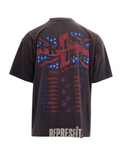 Represent Graphic Crew Neck T-shirt Short Sleeves In Multi