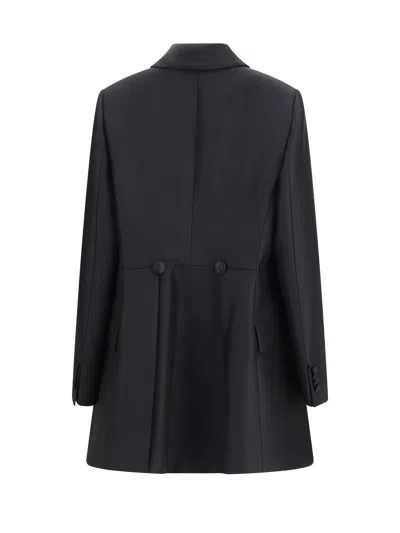 Dior Silk-blend Blazer In Black