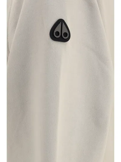 Moose Knuckles Cotton-polyester Blend Sweatshirt In Neutral