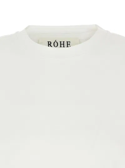 Rohe Róhe Cotton-modal Blend T-shirt In White