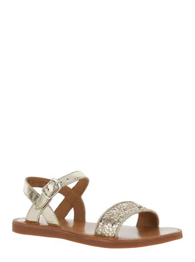 Pom D'api Sandal In Gold