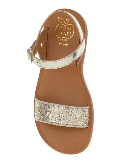 Pom D'api Sandal In Gold