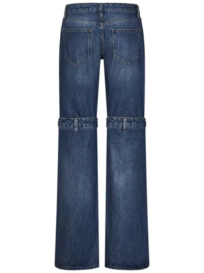 Coperni Open Knee Jeans In Blue