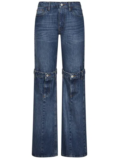Coperni Open Knee Jeans In Blue
