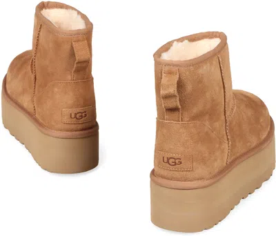 Ugg Classic Mini Platform Ankle Boots In Orange