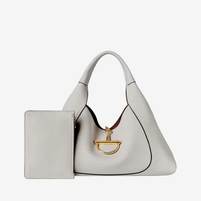 Gucci Softbit Maxi Shoulder Bag In White