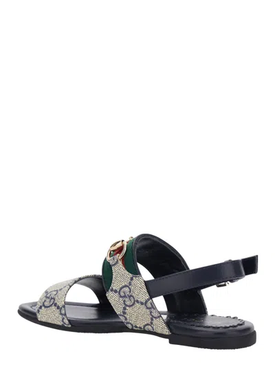 Gucci Gg Monogram Canvas Strap Sandal In Multi