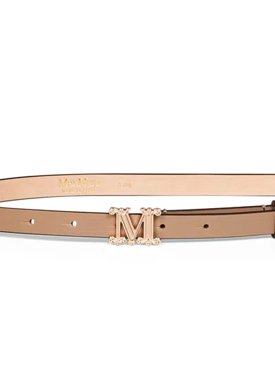 Max Mara Belt In Beige