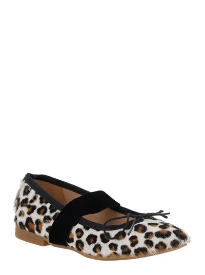 Pom D'api Leopard-print Rubber Ballet Flat In Multi